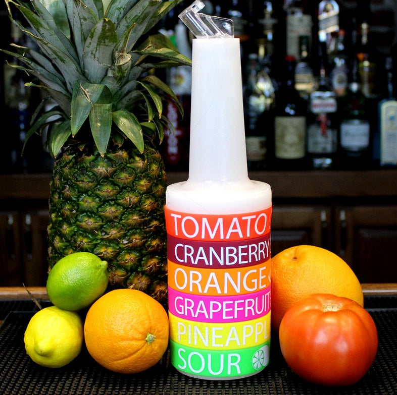 4PCS Bar Fruit Juice Containers Fruit Juice Bottles - Commercial Grade Bar  Pourers with Spout and Lid (Set of 4) - AliExpress