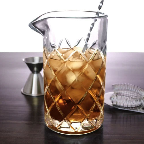 Stainless Steel Mixing Glass-Cocktail Mixing Glass with  Hawthorne Strainer Double-Wall Steel Bar Tools Unbreakable Accessories 18oz  550ml Wonderful Gift Design …: Iced Tea Glasses