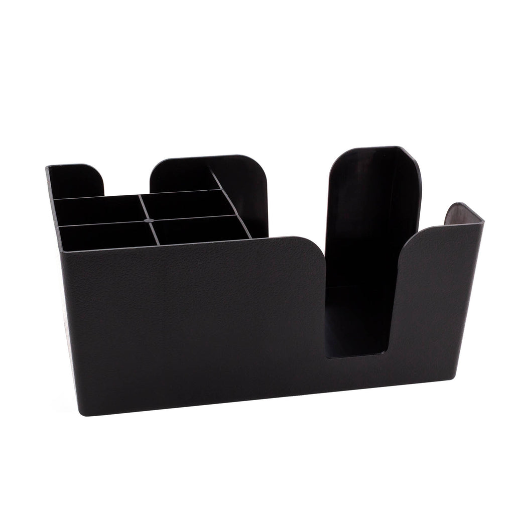 BarConic® Bar Caddy 6 Compartment Black Bar Supplies