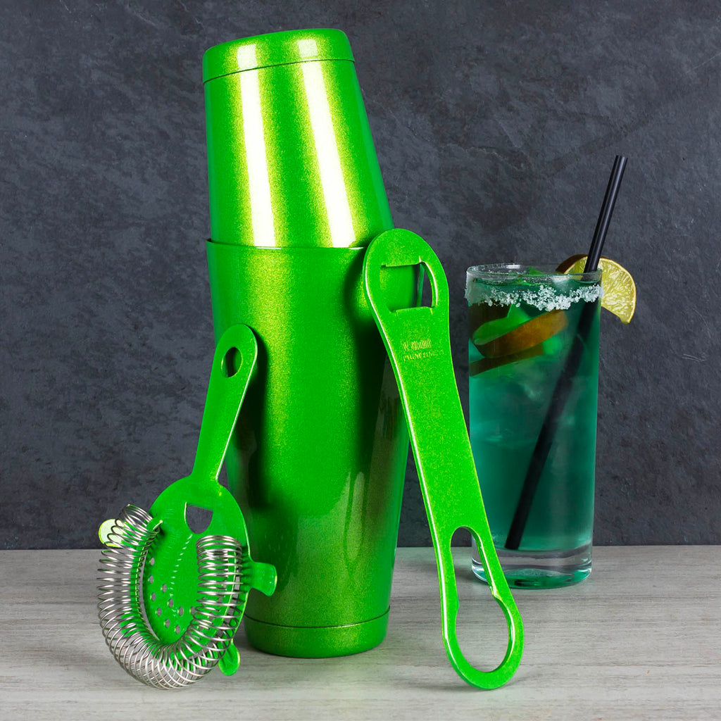 4 Piece Bar Set w/ Vrod® Shimmer Green Bar Supplies