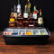 BarConic® Black Condiment Holder w/ 6 Pint Inserts & Ice compartment