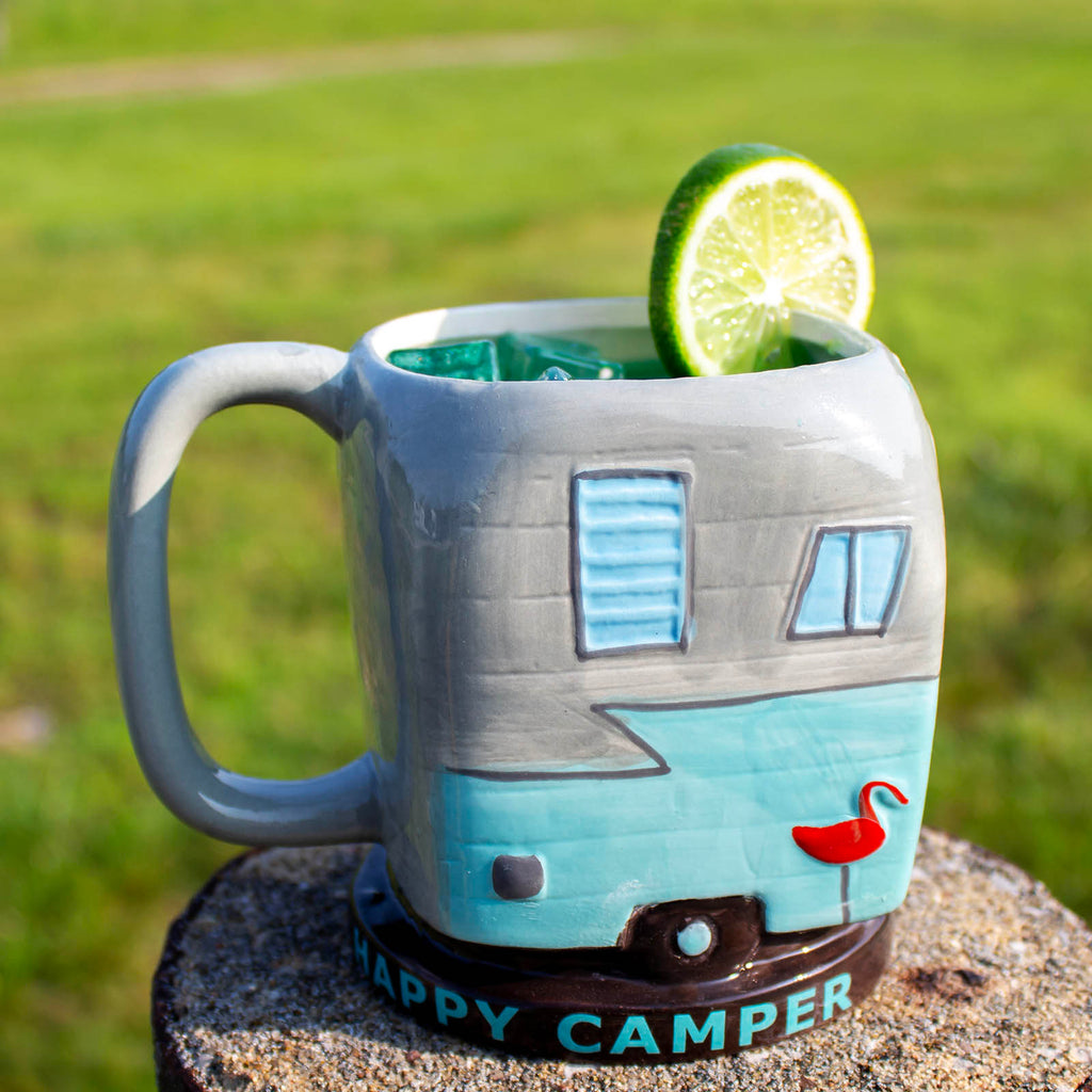 camper coffee cups The Happy Camper Tiki Mug