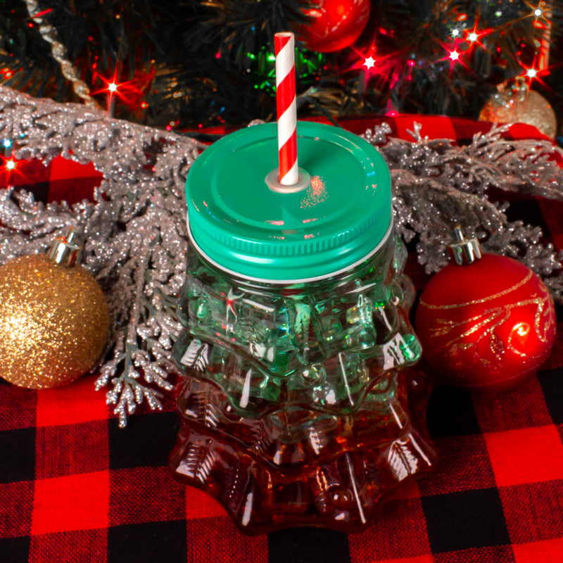 BarConic® Mason Jar w/lid - Christmas Tree