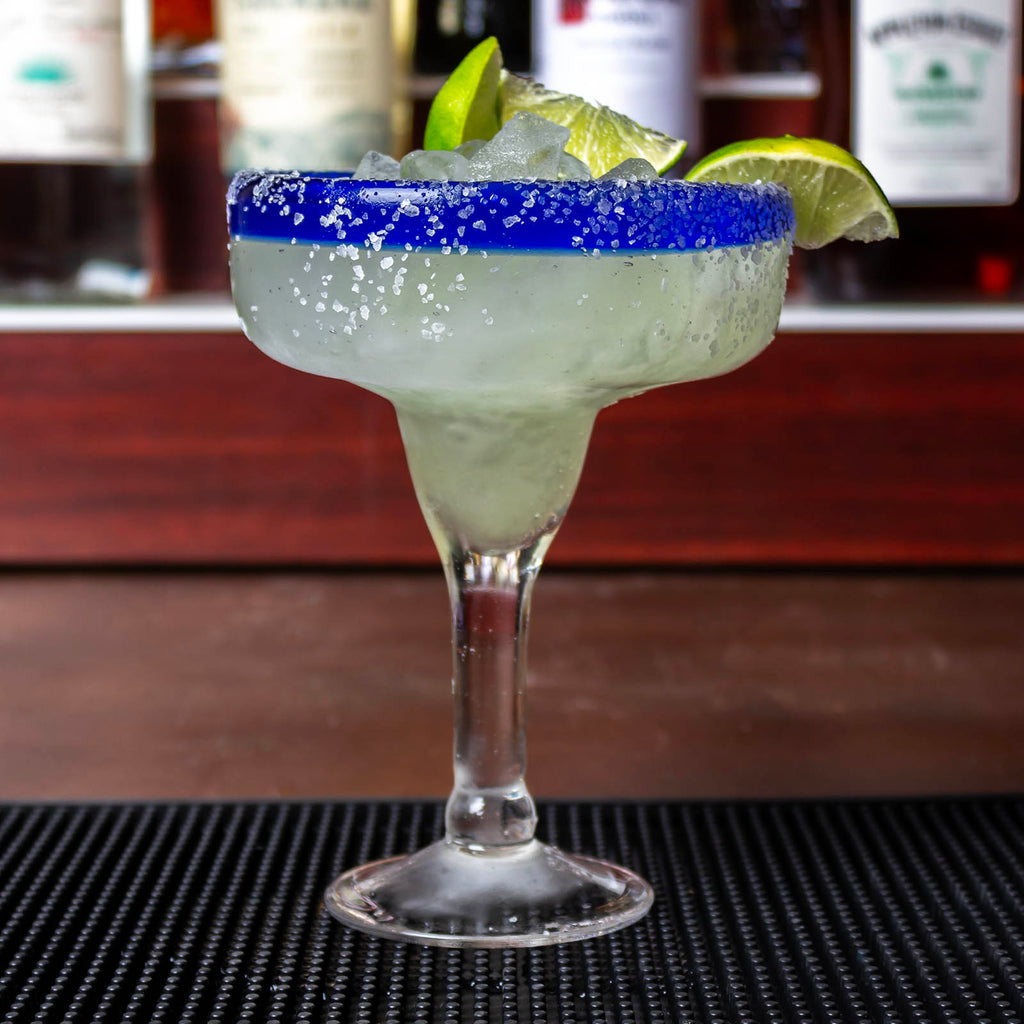 BarConic Glassware - Blue Rim Margarita Glass