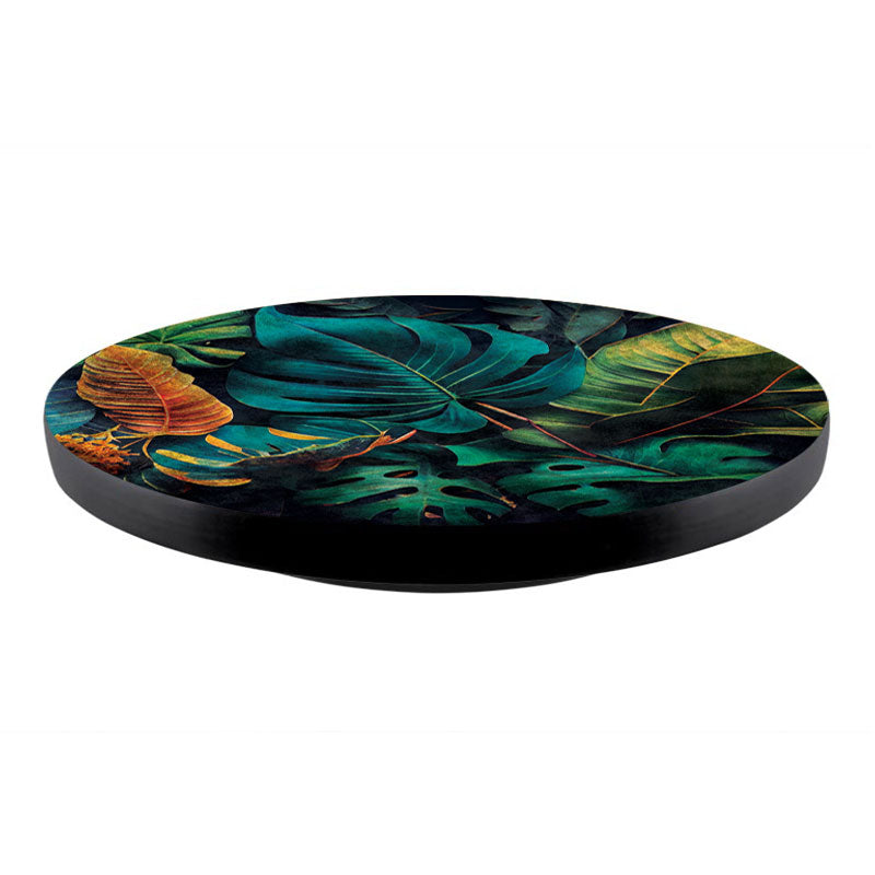 Tropical Leaves Design Lazy Susan - 3 Different Sizes - For