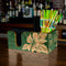 Customizable Bar Top Napkin Caddy - Tiki Bar