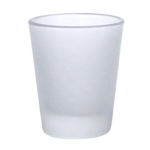 Customized frosted blue shot glass- 1.75 oz.