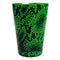 Cocktail Shaker Tin - Printed Designer Series - 18oz weighted - NEON GREEN Snake Skin