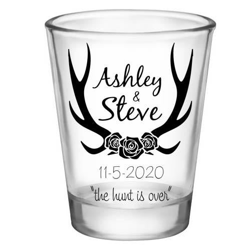 Customized frosted blue shot glass- 1.75 oz.