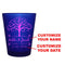 CUSTOMIZABLE - 1.5oz Blue Frosted Shot Glass - Tree of Life