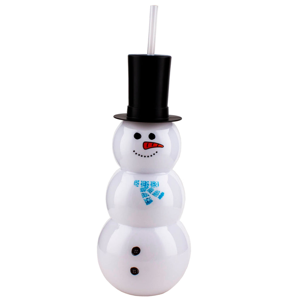Snowman GLASS STRAW - Christmas Straws, Reusable Straws