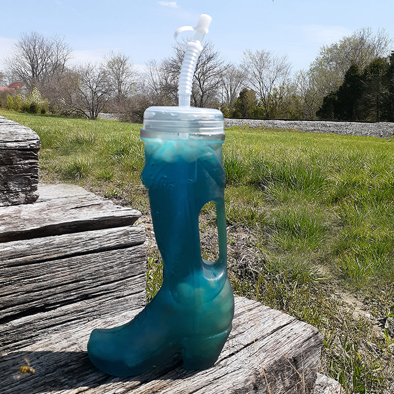Smoke Cowboy Boot w/handle - Plastic - 32 ounce