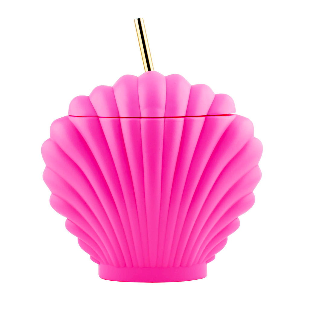 Beach Ball-Shaped Cup with straw