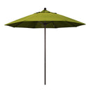 California Umbrella 9' Pole Push Lift SUNBRELLA With Bronze Aluminum Pole - Kiwi Fabric