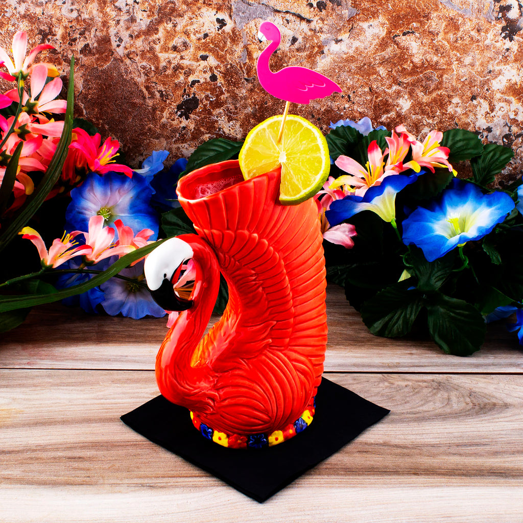 BarConic® Flamingo - Tiki Drinkware - 16 ounce – Bar Supplies