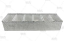 BarConic® Hammered Stainless Steel Condiment Holder - 6 Pint