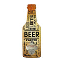 Word Collage Beer Shaped Wall Bottle Opener