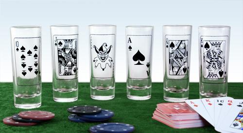 Poker Shot Glass Set