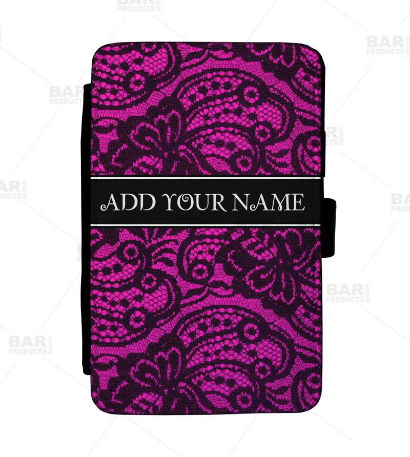 ADD YOUR NAME Guest Check Pad Holder - Sexy Lace