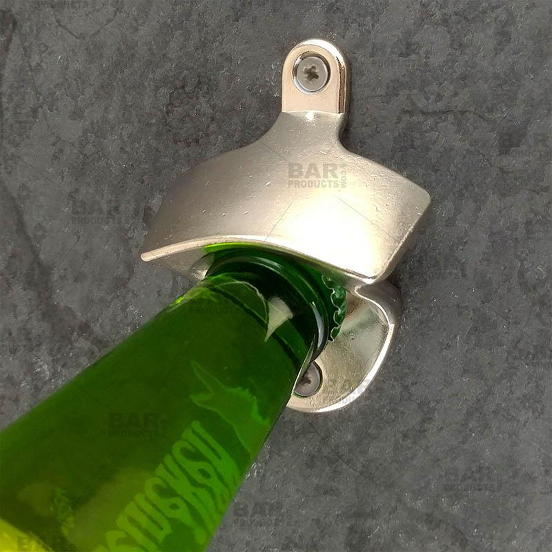 BarConic Wall Mounted Bottle Opener - Silver