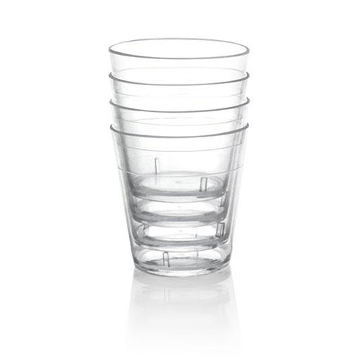 BarConic 1oz Clear Plastic Shot Cups Sleeve of 100