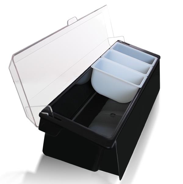 bar 3/4/6 compartment plastic condiment holder/condiment