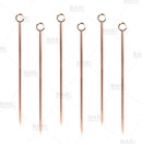 Copper Plated Cocktail Picks - Pack of 6 