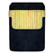 DekoPokit™ Leather Bottle Opener Pocket Protector w/ Designer Flap - Yellow Grunge Stripes - LARGE