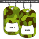 Dog Tag Bottle Opener - Green CAMO