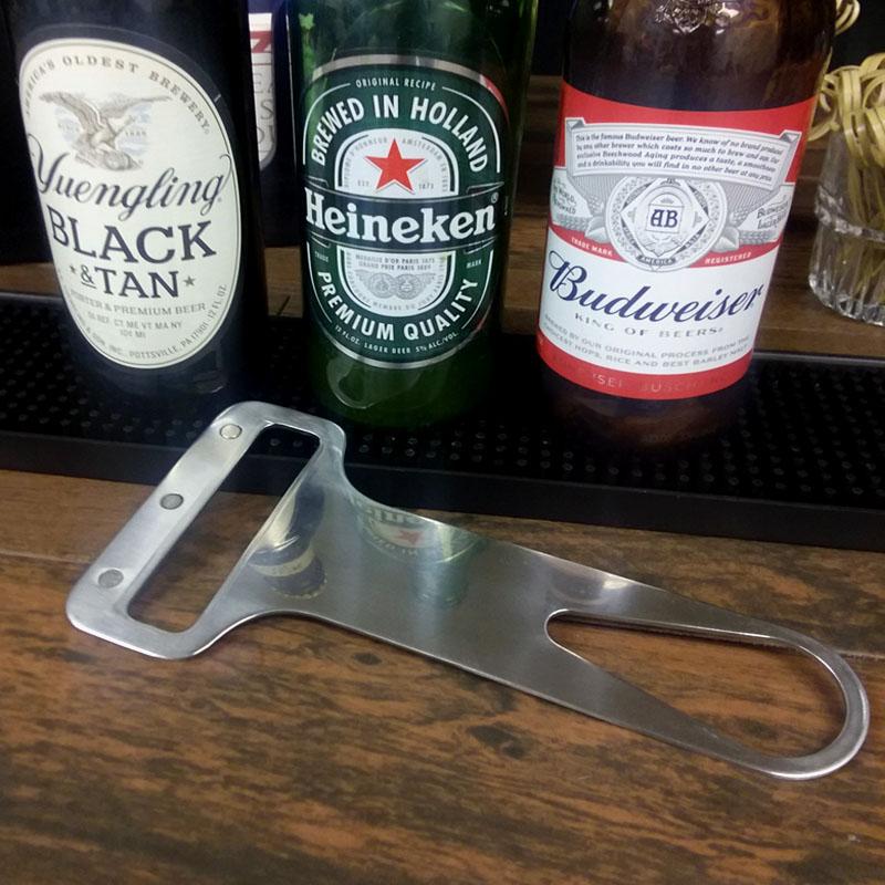 2 in 1 Beer Bottle Opener With Magnetic Cap Catcher Can Opener