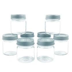 BarConic 2 oz Mini Mason Jar Shot Glass Mini Mason Lids - 12 Pack