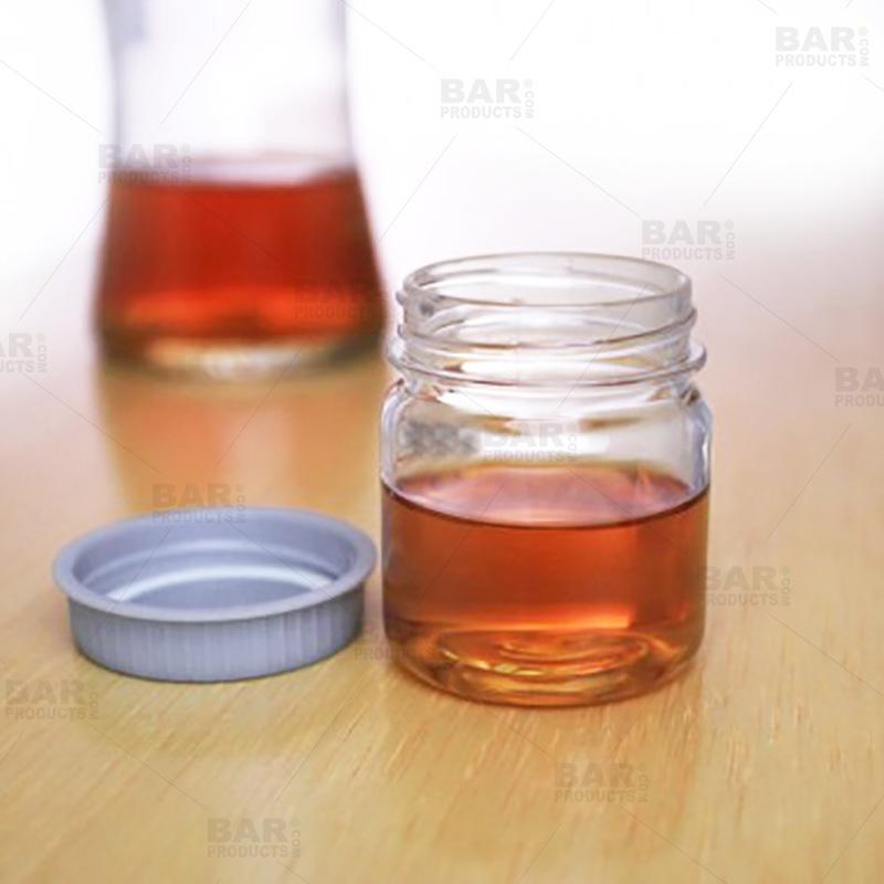 Mini Mason Glass Jars - w/lids - 2.5 ounces - 4 pack — Bar Products