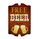Free Beer Tomorrow Wood Plaque Bar Sign Tavern-shaped