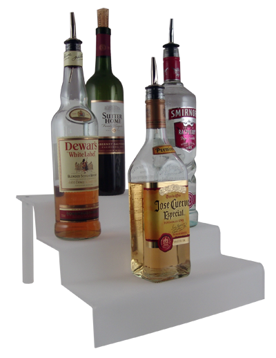 Frosted Acrylic Liquor Bottle Shelves - Options Available