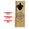 Wooden Wall Bottle Opener w/ Magnetic Cap Catcher - Engraved Irish Pub