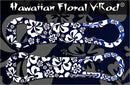 Kolorcoat V-Rod Bottle Opener - Blue and White Hawaiian