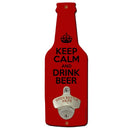 Keep Calm Beer Shaped Wall Bottle Opener