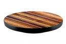 WOOD END GRAIN Lazy Susan - 3 Different Sizes - For Kitchen Table Top - Handcrafted in USA