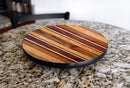 WOOD END GRAIN Lazy Susan - 3 Different Sizes - For Kitchen Table Top - Handcrafted in USA
