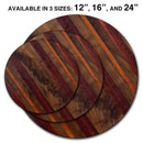 WOOD END GRAIN Lazy Susan - 3 Different Sizes - For Kitchen Table Top - Handcrafted in USA