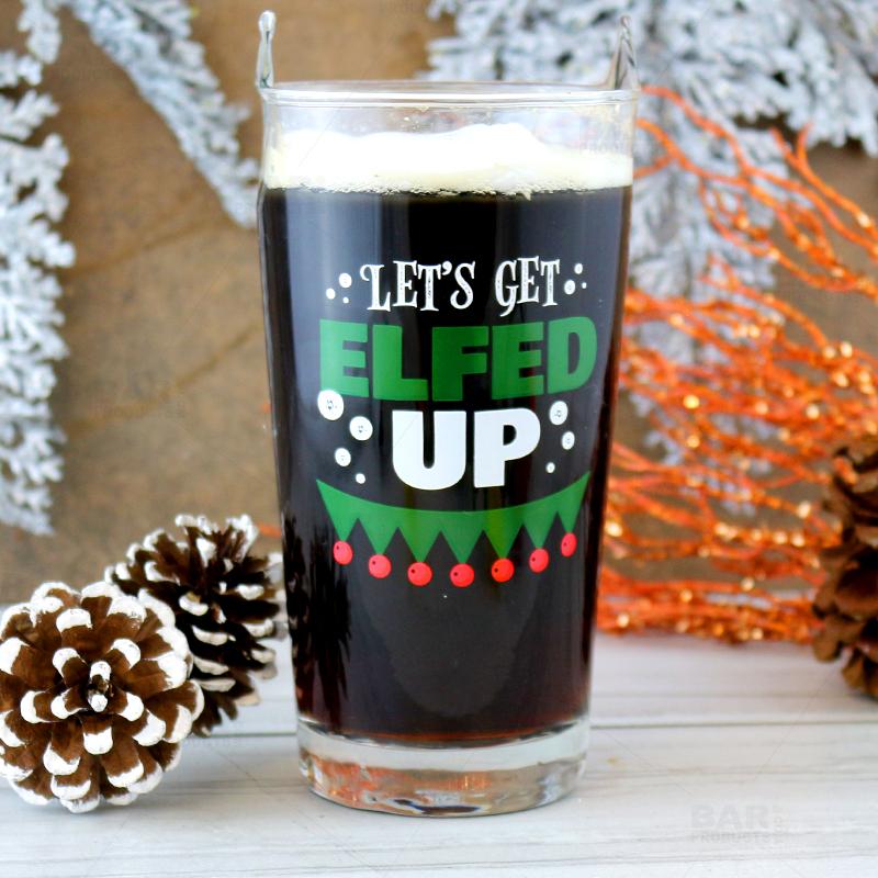 Let's Get Elfed Up - Green Christmas Shot Glasses - Set of 12