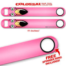 Kolorcoat™ 11" Long COLOSSAL™  Speed Bottle Opener – Longneck Flamingo