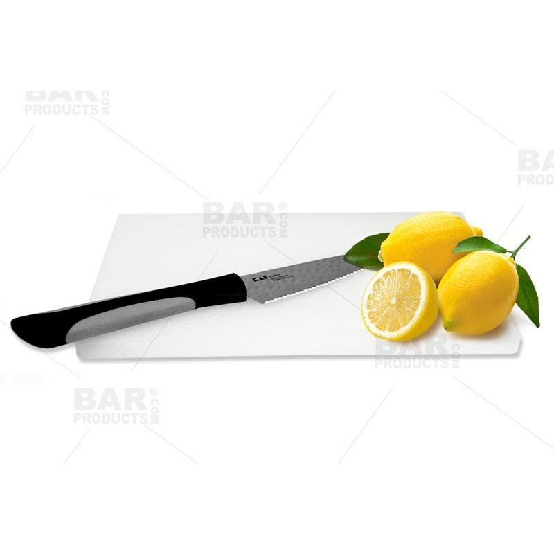 TOMODACHI Serrated Citrus Knife With Ergonomic Soft Handle 4” W