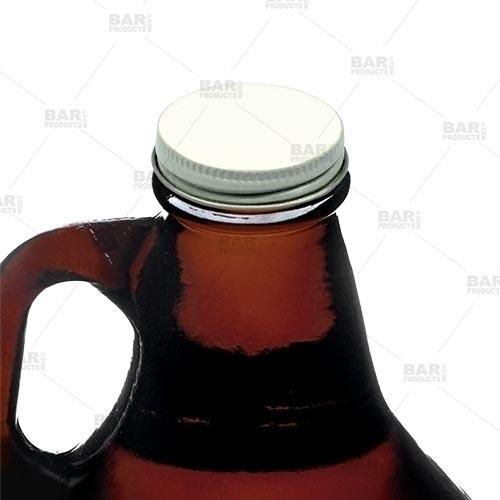 Amber Glass Growler, Reagent, or Media Storage Bottle, 64 fl oz