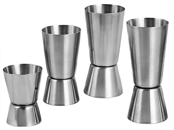 Single Double Shot Short Drink Spirit Measure Cup Cocktail Bar Party Wine  Stainless Steel Jigger - China Measuring Cup and Jigger price
