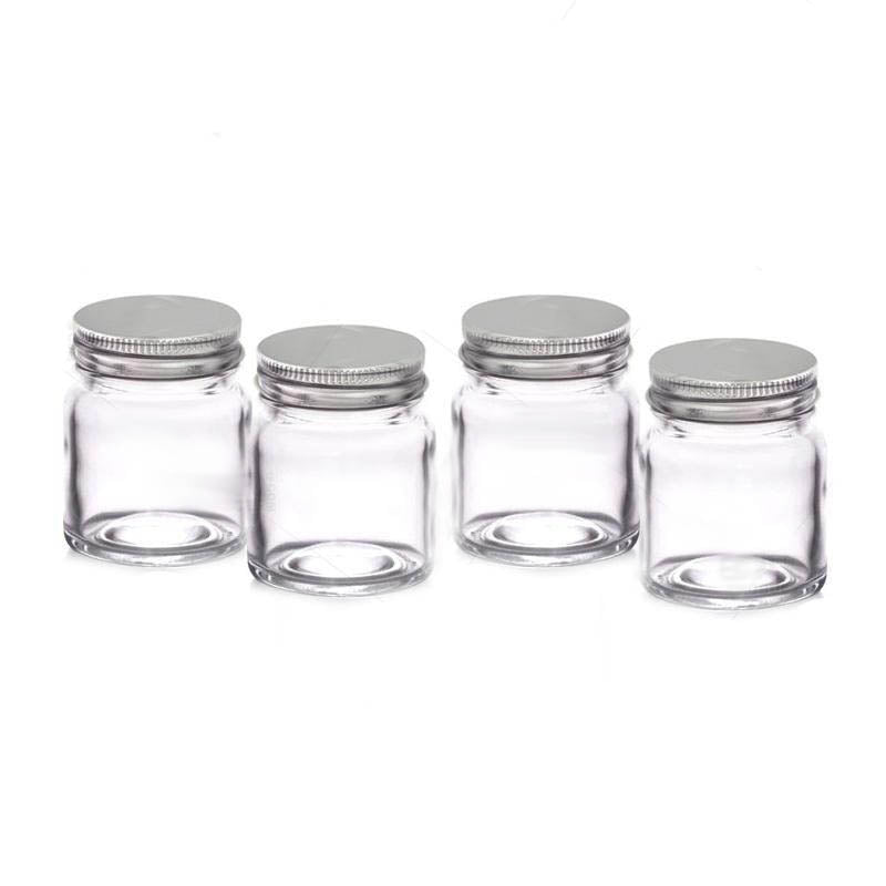 Wee Little Mason Jars with Lids – For Food, Drinks, and Decoration – Clear Glass, No Markings – 100% Crack-Free Guarantee – D
