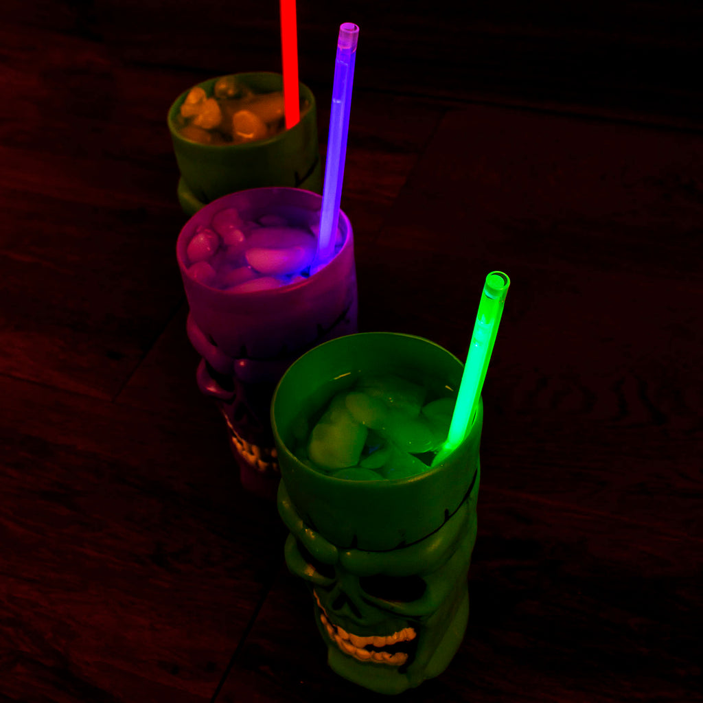 Rainbow Glowing Naughty Straws