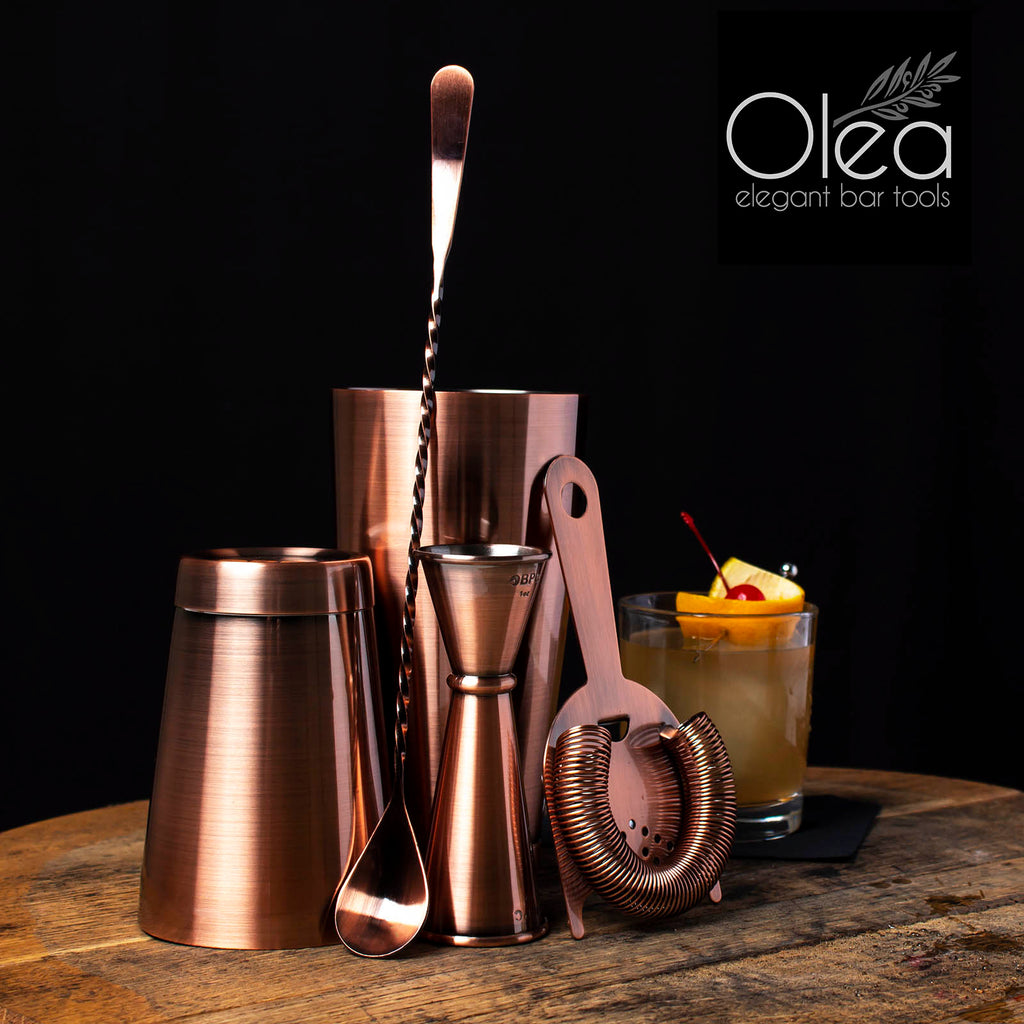 Olea Metal Cocktail Straw - Copper Plated