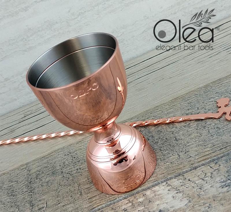 Olea Bell Jigger - Copper Plated - 1oz x 2oz