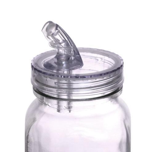 MJL Leak Proof Plastic Storage Lids for Mason Jars Regular Mouth